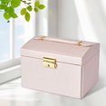 thumbnail image 4 of GUOOL Box Organizer with Mirror Drawers for Earrings Pink, 4 of 6