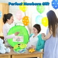 thumbnail image 2 of UQN Baby Play Gym, 3 in 1 Baby Play Gym Activity Mat, with Hanging Toys and Ocean Balls, Gifts for Newborn Baby 0 to 3 6 9 12 Months, Green Turtle, 2 of 8