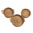 thumbnail image 3 of Round Seagrass Harvest Basket (Set of 3), 3 of 4