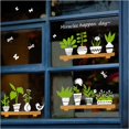 thumbnail image 1 of Pegatinas de pared y ventana de doble cara con plantas verdes, decoración extraíble para sala de estar, dormitorio, cafetería, 1 of 5