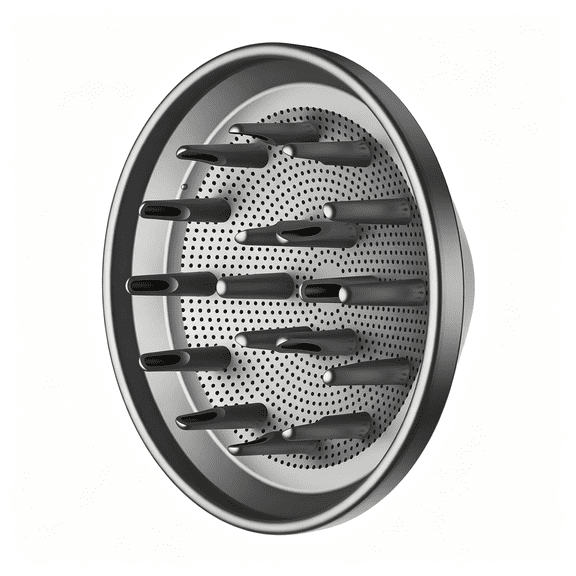 Ueljzpe Magnetic Hair Dryer Diffuser for for Curly&Wavy Natural Hair|360° Magnetic Diffuser Attachment for Hair Dryer,for Curly&Natural Wavy Hair,Quick Curl Styling Accessory,Gray