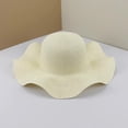 thumbnail image 2 of Womens Sun Straw Hat Wide Brim Summer Solid Color Fashion Vacation Protection Hat Foldable Packable Floppy Beach Hats, 2 of 3