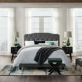 thumbnail image 6 of Modway Amelia King Modern Style Performance Velvet Bed in Gray Finish, 6 of 6