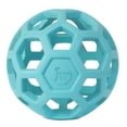 thumbnail image 7 of JW HOL-ee Roller™ Tug and Fetch Treat Dispenser Puzzle Ball Dog Toy, Natural Rubber, Small 3" for Small Dogs up to 20 lb, Blue, Pack of 1, 7 of 7