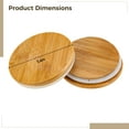 thumbnail image 3 of 6 Pcs Mason Jar Lids, Wide Mouth Wooden Jar Covers with Silicone Seal, Airtight Storage Lids for Mason Jars, Natural Wood Caps for 64/32/16/8/4 oz Jars, Tea, Coffee Mug Covers（3.4-inch ）, 3 of 5