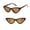 Coffee, variant on Retro Cat Eye Polarized Sunglasses for Men Women Under $5 Vintage Tone Collection UV400 Classic Frame Lightweight Sun Glasses for Daily Driving