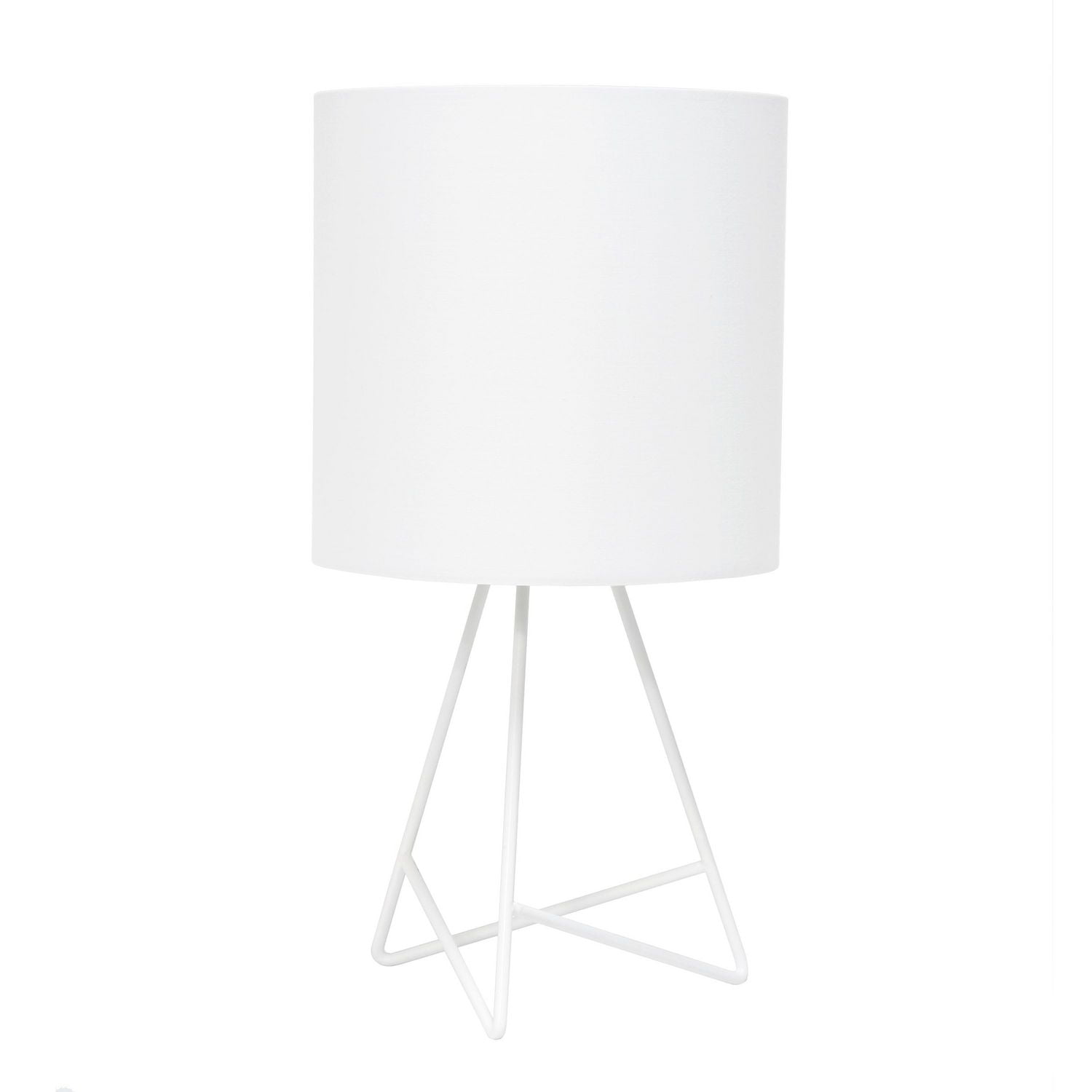 Simple Designs Down to the Wire Table Lamp with Fabric Shade