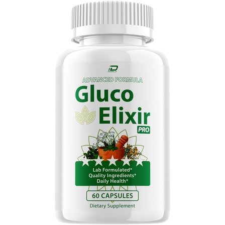 Gluco Elixir Capsules – GlucoElixir Natural Blend Glycogen Support, 1 Pack, 60 Capsules