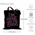 thumbnail image 2 of Funny I'm Just Here For The Boos Costume Goth Men Women Halloween Canvas Bag 1Pc, 2 of 5