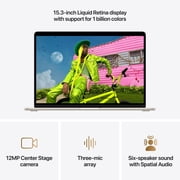 Apple 15 MacBook Air with M5 chip, 10 core CPU / 10 core GPU, 16GB Memory, 512GB SSD - Starlight