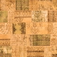 thumbnail image 1 of Ahgly Company Indoor Square Patchwork Orange Transitional Area Rugs, 6' Square, 1 of 1