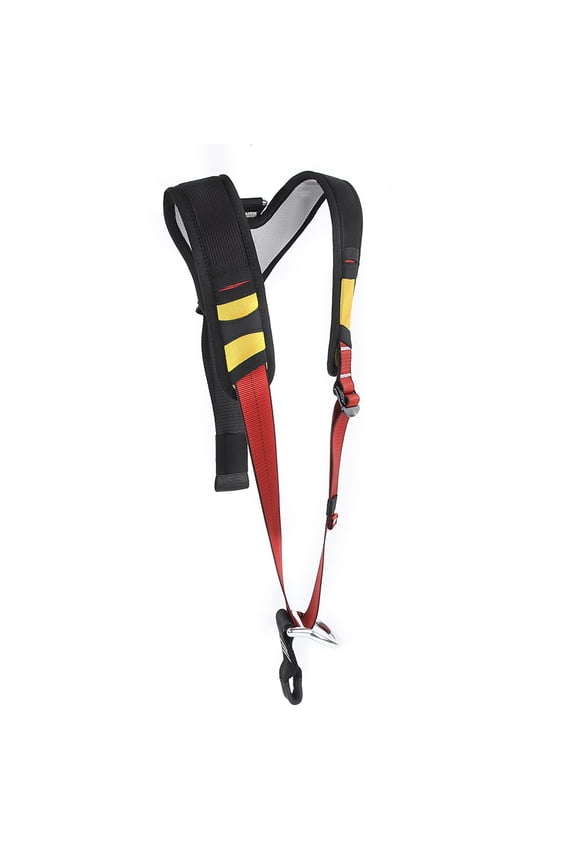 Outdoor Half Upper Body Safety Belt, Chest Harness for Rock Climbing, Rescue, Aerial Work, and Caving Equipment, Black, 1 Count