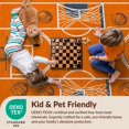 thumbnail image 4 of Design&I 5'x7' Ultra Soft Area Rug, Basketball Repeating Hoop Net Motif Bold Stripe Border Center None Fluffy Washable Non Shedding for Bedroom Living Room Home Office, 4 of 7