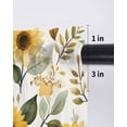 thumbnail image 6 of Sunflower Curtains 63 Inch Length, Sheer Curtains for Bedroom Living Room Window Farmhouse Spring Summer Botanical Rod Pocket Voile Drapes Kitchen Curtains Small Half Window 42"x63" 2 Panels, 6 of 6