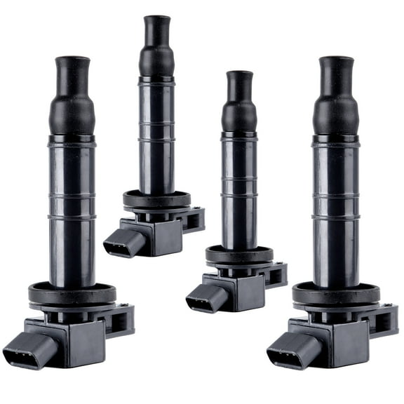 ECCPP Ignition Coil 2002-2012 for Toyota Camry &Corolla Solara Highlander RAV4 for Scion xB tC L4 2.0L 2.4L OE 90919-02244 UF333 C1330 Set of 4