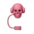 thumbnail image 2 of Fufafayo under $5 Silicone Straw Cover, Skull Shape Straw Cap for Stanley Cup, Food Grade Dust Cover for Tumbler, Water Bottle, Travel Mug, Dishwasher Safe, Leak Proof, 2 of 5
