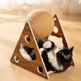 thumbnail image 4 of Juguete para rascar , papel kraft, para rascar , juguete para rascar con pelota, juguete interactivo para mascotas de rascador de Bola de 16 cm Colco Pelota para rascar gatos, 4 of 7