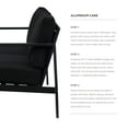 thumbnail image 6 of Linon Arlington Outdoor Loveseat, Black, 6 of 15