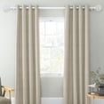 thumbnail image 2 of Urbanest Adjustable Single Curtain Rod Set Planet Ball Finials – 3/4-Inch Diameter, With Glossy White Rod, 28–48 Inches, 2 of 6