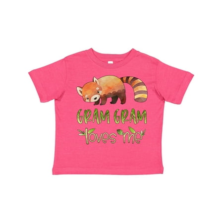 

Inktastic Gram Gram Loves Me Cute Red Panda Gift Toddler Boy or Toddler Girl T-Shirt