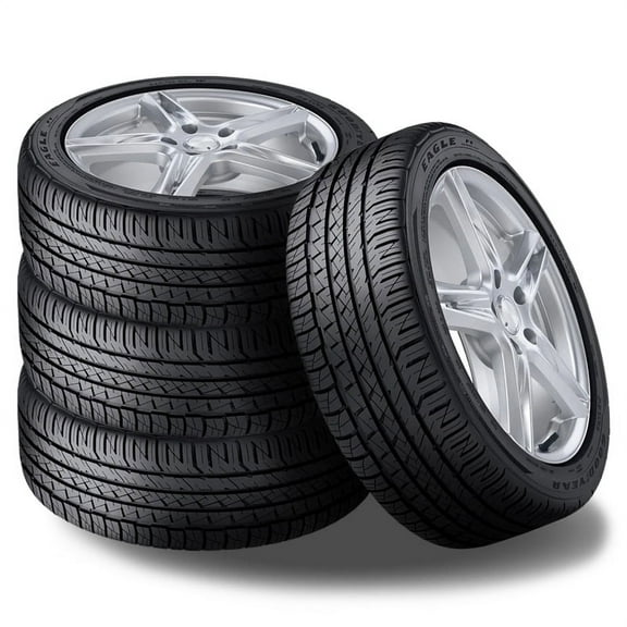 Set of 4 Goodyear Eagle F1 Asymmetric All-Season 265/35R20 99W 45000 Mi Warranty Tires 104436357 / 265/35/20 / 2653520 Fits: 2015-20 Ford Mustang EcoBoost Premium, 2016-17 Porsche 911 GT3 RS
