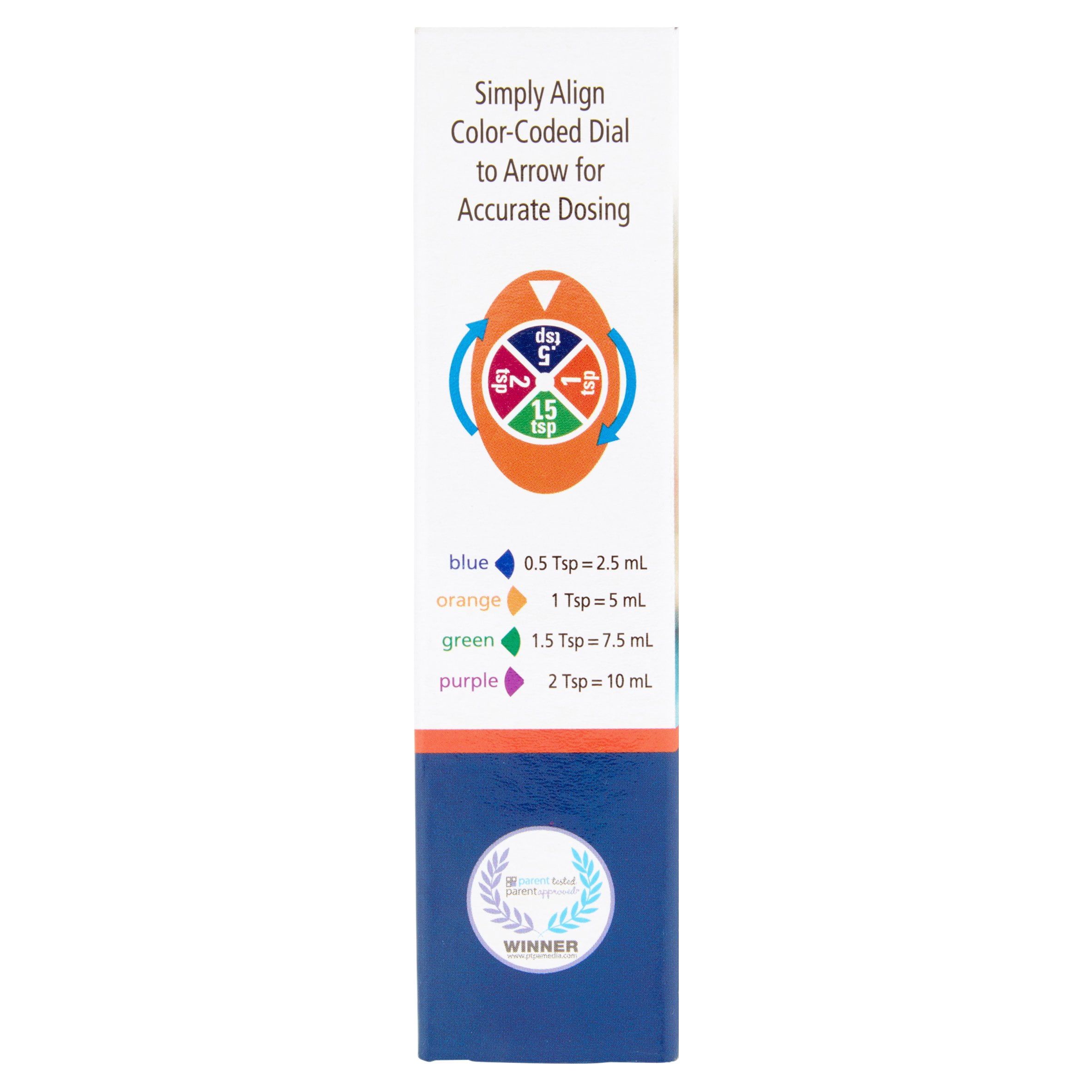 True Easy Medicine Dosing Syringe with Safety Stops, 2 tsp (10 mL)