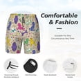 thumbnail image 6 of Picia Colorful Poodle Dog pattern Mens Swim Trunks with Compression Liner Stretch Beach Shorts Quick Dry with Zipper Pockets No-Chafing Board Shorts-XX-Large, 6 of 9