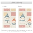 thumbnail image 3 of Snowman and Block Garden Flag 28X40 Double Sided Yard Flags for Outside Outdoor All Seasonal Decoration, 3 of 6