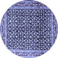 thumbnail image 1 of Ahgly Company Machine Washable Indoor Round Persian Blue Traditional Area Rugs, 6' Round, 1 of 4