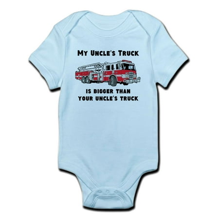 

CafePress - My Uncles Truck Is Bigger Body Suit - Baby Light Bodysuit