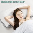 thumbnail image 4 of LBRO2M Adjustable Memory Foam Bed Pillow, 3 in 1 Pillow with Cooling Removeable Bamboo Pillowcase, Standard, 4 of 7