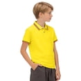 thumbnail image 4 of Zanarzt Toddler Boy Tshirt Boys Shirts School Performance Golf Clothes Active Short Sleeve Kids Summer Tops Yellow,1-2 Years, 4 of 8