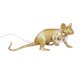 thumbnail image 2 of Lámpara de mesa Lámpara de escritorio de ratón Lámpara de mesa lateral de animal de resina Bombilla de luz E12, Dorado, Enchufe de EE. UU., Ratón acostado Jumpingount HA003391-18B, 2 of 7