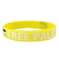 thumbnail image 3 of Pulsera Palestina Libre Pulsera Caucho De Silicona Joyería De Moda Amarillo, 3 of 5