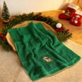 thumbnail image 5 of Kumdkd Green Santa Claus Garland Elks Embroidered Cotton Kitchen Hand Towel Holiday Gift for Christmas Home Decor, 5 of 6