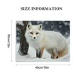 thumbnail image 3 of ARISTURING Fox In Snow Winter Canvas Decorative Painting Poster Home Decor Art HD Pictures Bedroom Living Room Wall Art 16x12in, 3 of 6