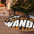 thumbnail image 5 of Balery Not All Who Wander Are Lost4 Printed Christmas Tree Skirt , Merry Christmas Party Christmas Tree Decoration,Adjustable Tree Skirt-30", 5 of 6