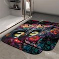 thumbnail image 2 of 1pc Colorful Cat with Flowers Absorbent Non-Slip Bathroom Thickened Flannel Rug Decor,Soft,Quick Drying,Suitable For Indoor/outdoor Use,Bathrooms,Bedrooms,Kitchens,Terrace,Laundry Rooms,16"x24", 2 of 9