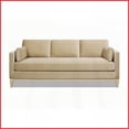 thumbnail image 4 of Knox 84'' Modern Farmhouse Sofa – Fawn Brown Performance Velvet with Luxurious Resilient Seat Feel, 4 of 11