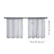 thumbnail image 3 of Cortinas translúcidas de color sólido - paneles semitransparentes para ventanas de cocina y baño con bolsillo para varillas, 2 paneles, 3 of 4