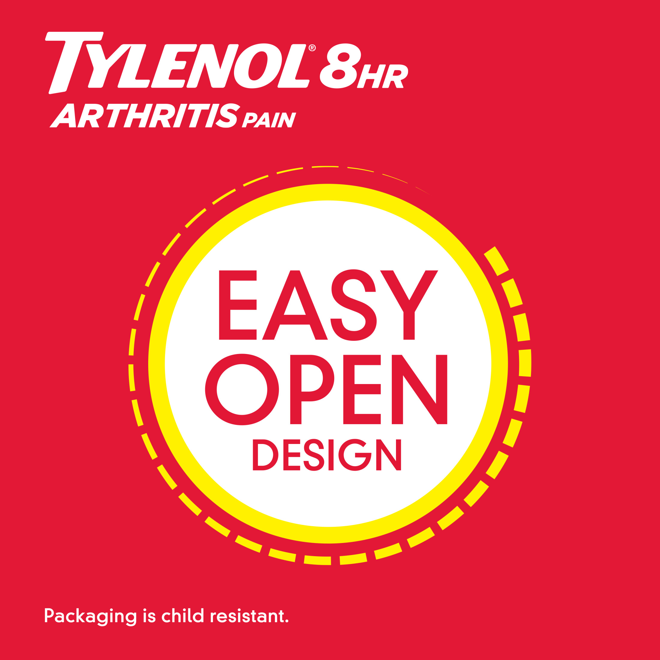 Tylenol 8 Hour Arthritis & Joint Pain Acetaminophen Caplets, 225 Count - image 5 of 12