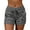 Dark Gray, variant on Koszal Summer Women Shorts Stars Print Quick Drying High Waist Drawstring Pockets Short Pants for Fitness