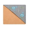 Uxcell Embroidered Corner Bookmark Cute Flower Stitched Triangle Book Page Mark for Book Lover Teacher Grey Letter F