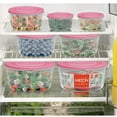thumbnail image 2 of MILTON Nestable Mixing Bowls with Lids 6 Pack Reusable Plastic Pink, 2 of 8