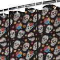 thumbnail image 3 of Colorful Skull Pattern Shower Curtain 72"x84" ,Bathroom Decorative Shower Curtains Set with 12 Hooks,Modern Waterproof Washable Shower Curtain, 3 of 6
