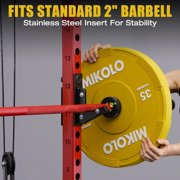 Mikolo Bumper Plates, 2-Inch Olympic Weight Plates for Weight Lifting and Strength Training, 230 lbs Sets