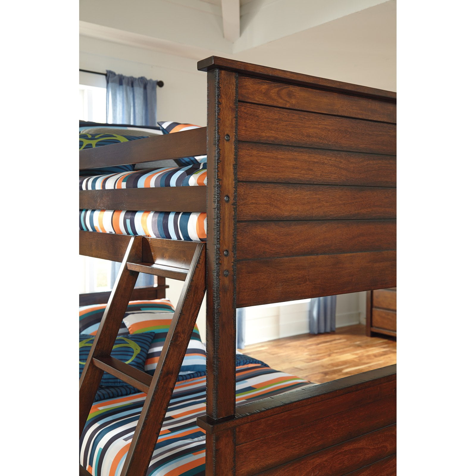 Signature Design By Ashley Ladiville Twin Over Bunk Bed Signature Design By Ashley Ladiville Twin Over Bunk Bed Rustic Brown Com