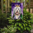 thumbnail image 2 of Old English Sheepdog King of Mardi Gras Garden Flag 11.25 in x 15.5 in, 2 of 5