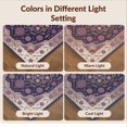 thumbnail image 7 of Design&I 9'x12' Washable Area Rug Snag-Free Purple Showcasing Para Traditional Decorative Artwork Bedside for Dining Room, Basement, Large Office, 7 of 7