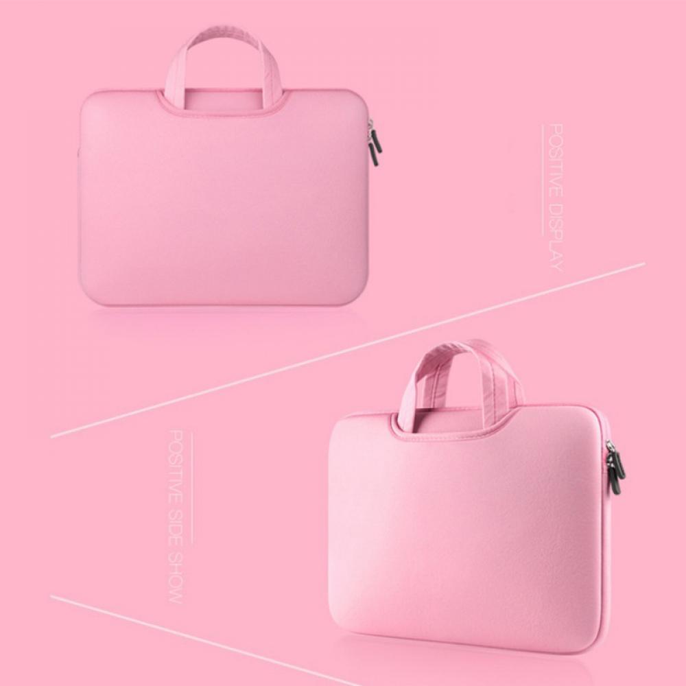 Prettyui 11/13/14/15 / 15.6 inch Laptop Sleeve Case Handle Water Resistant Notebook Tablet Protective Skin Cover Briefcase Carrying Bag,Pink - image 3 of 4